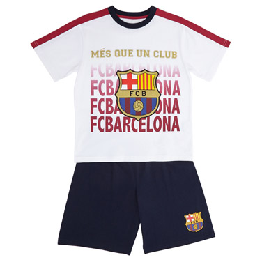 Boys Barcelona Pyjama Shorts Set